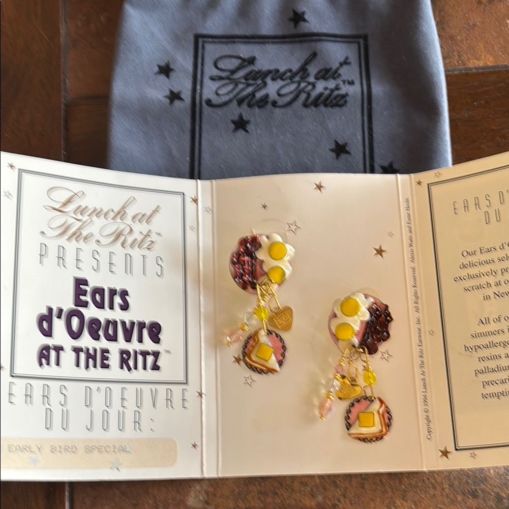 Lunch At The Ritz Early Bird Special Post Earrings 121$